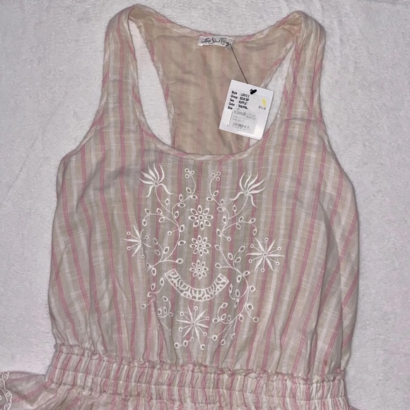 LoveShackFancy Ruffle Mini Racerback Dress size M, NWT - Picture 2 of 8